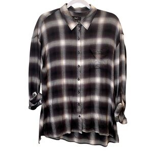 DH3 - Long sleeve plaid Top- XL